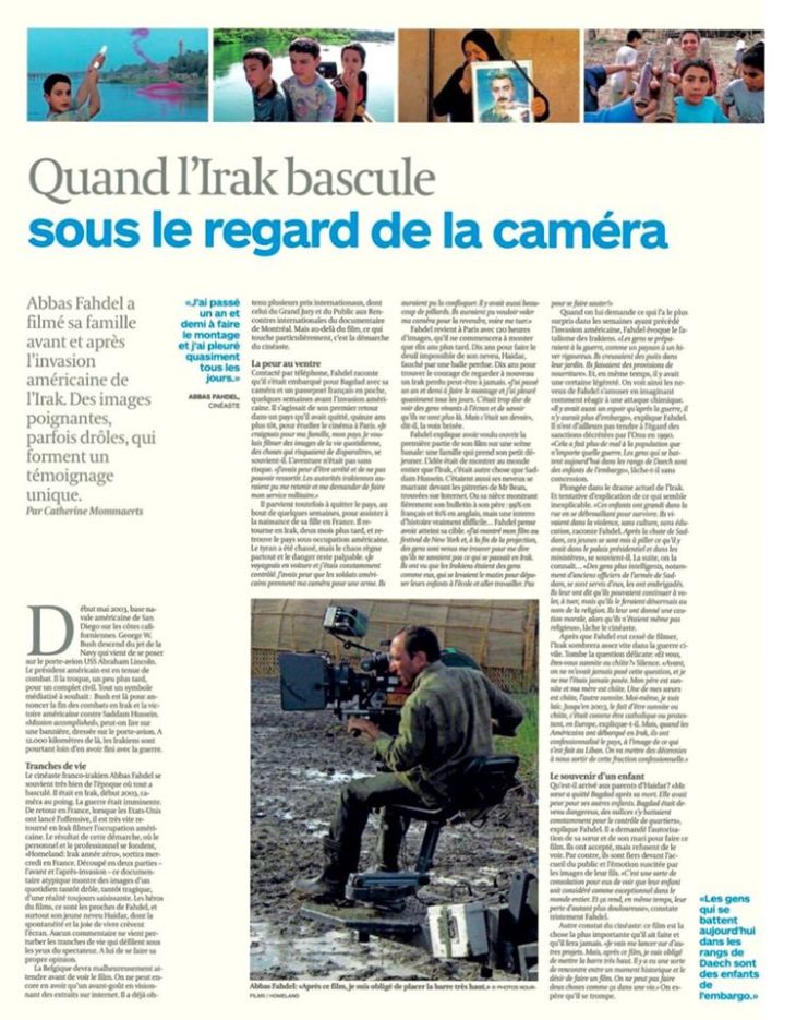 Dans le quotidien belge L'Echo