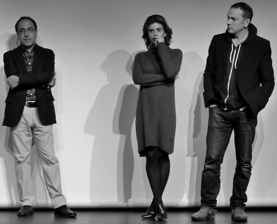 Abbas Fahdel, Anne-Nivat et Jean-Stéphane Bron lors de la présentation de Homeland  Irak année zéro