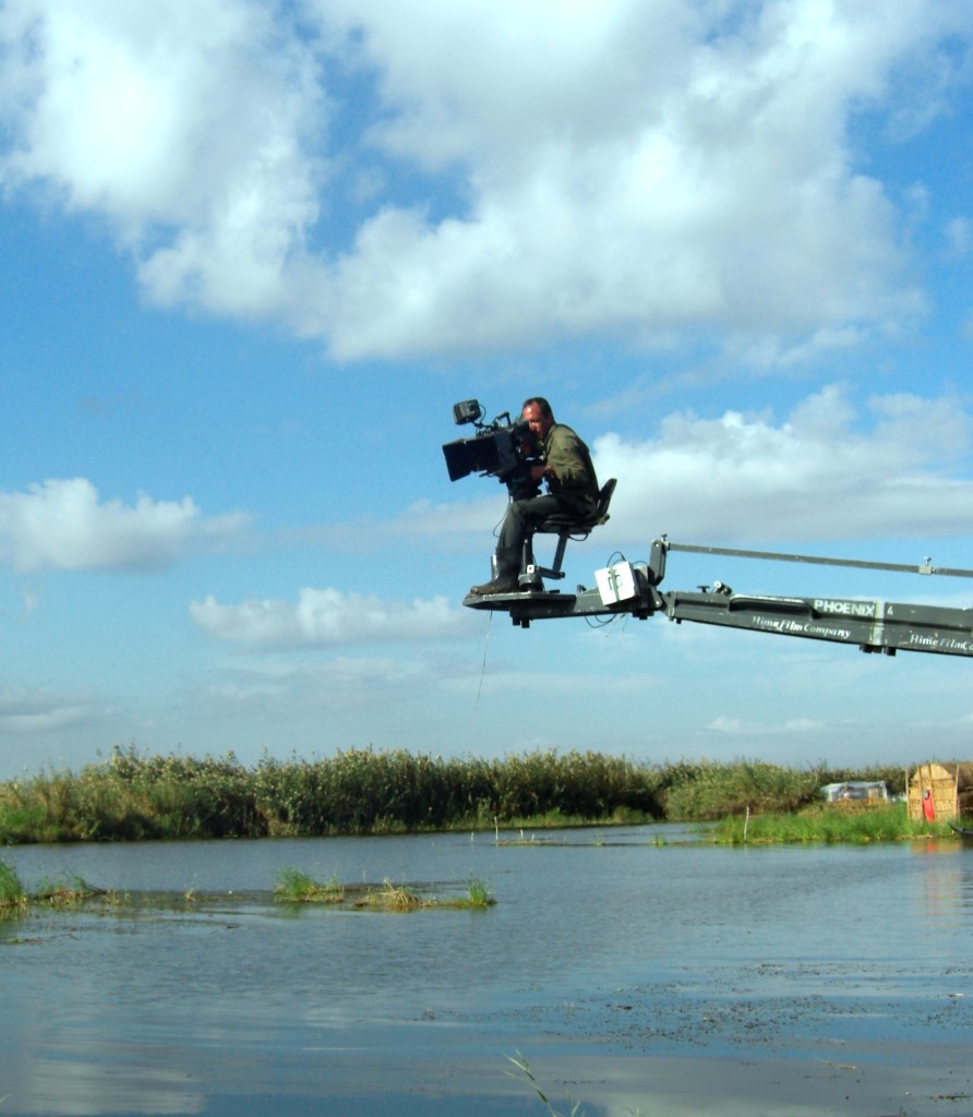 Abbas Fahdel on the set of Dawn of the Word