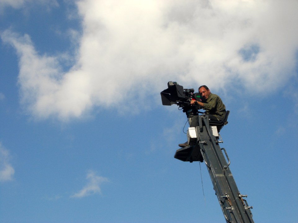 Abbas Fahdel on the set of Dawn of the Word