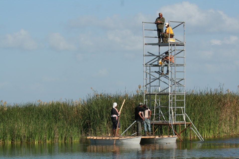 Abbas Fahdel on the set of Dawn of the Word